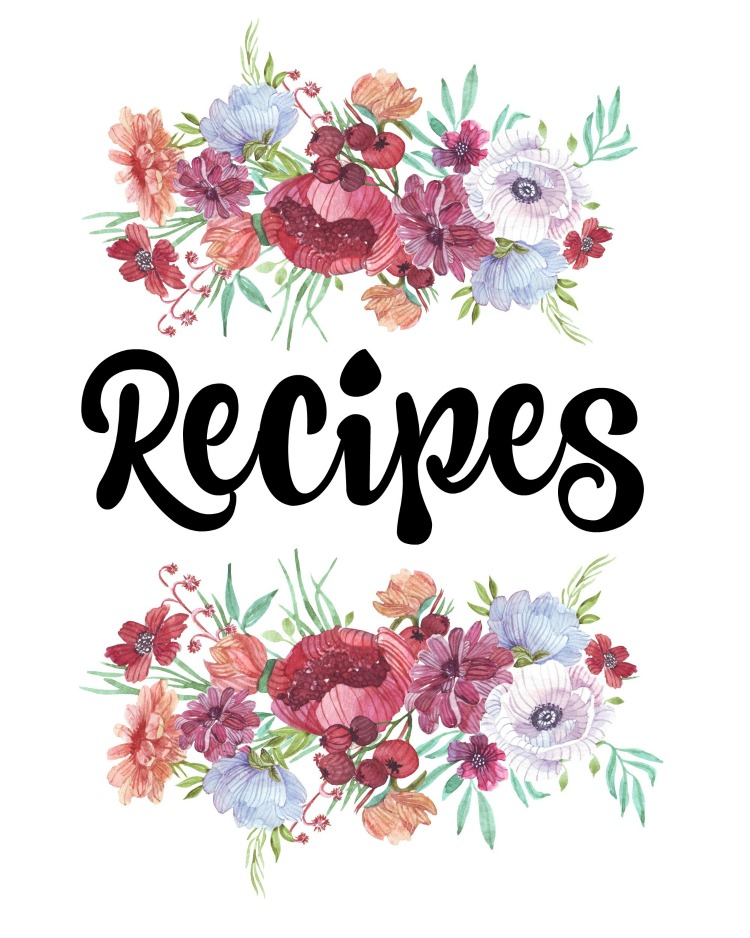 How to Organize Recipes (Free Printable Recipe Binder Covers ...