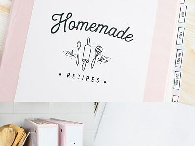 Recipe Book Binder | Free Printables | Old Salt Farm