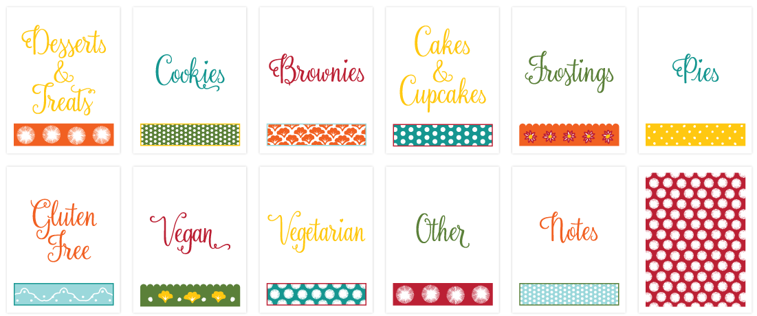Recipe Binder Kit {DIY Printable Project}