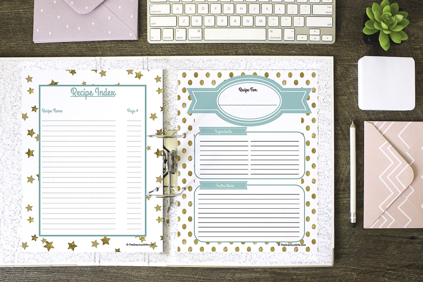How to Make a Recipe Binder | FREE Recipe Binder Printables
