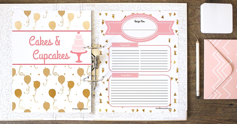 How to Make a Recipe Binder | FREE Recipe Binder Printables