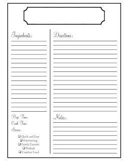 Free Editable Recipe Card Templates For Microsoft Word - FREE ...