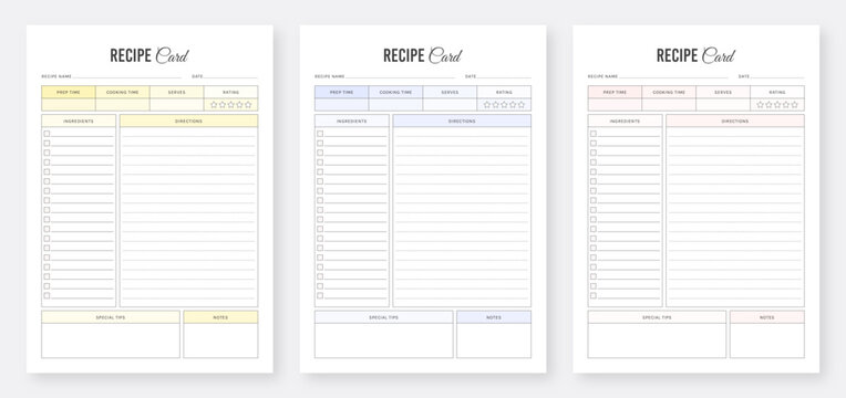 Recipe Template Images - Browse 65,972 Stock Photos, Vectors, and ...