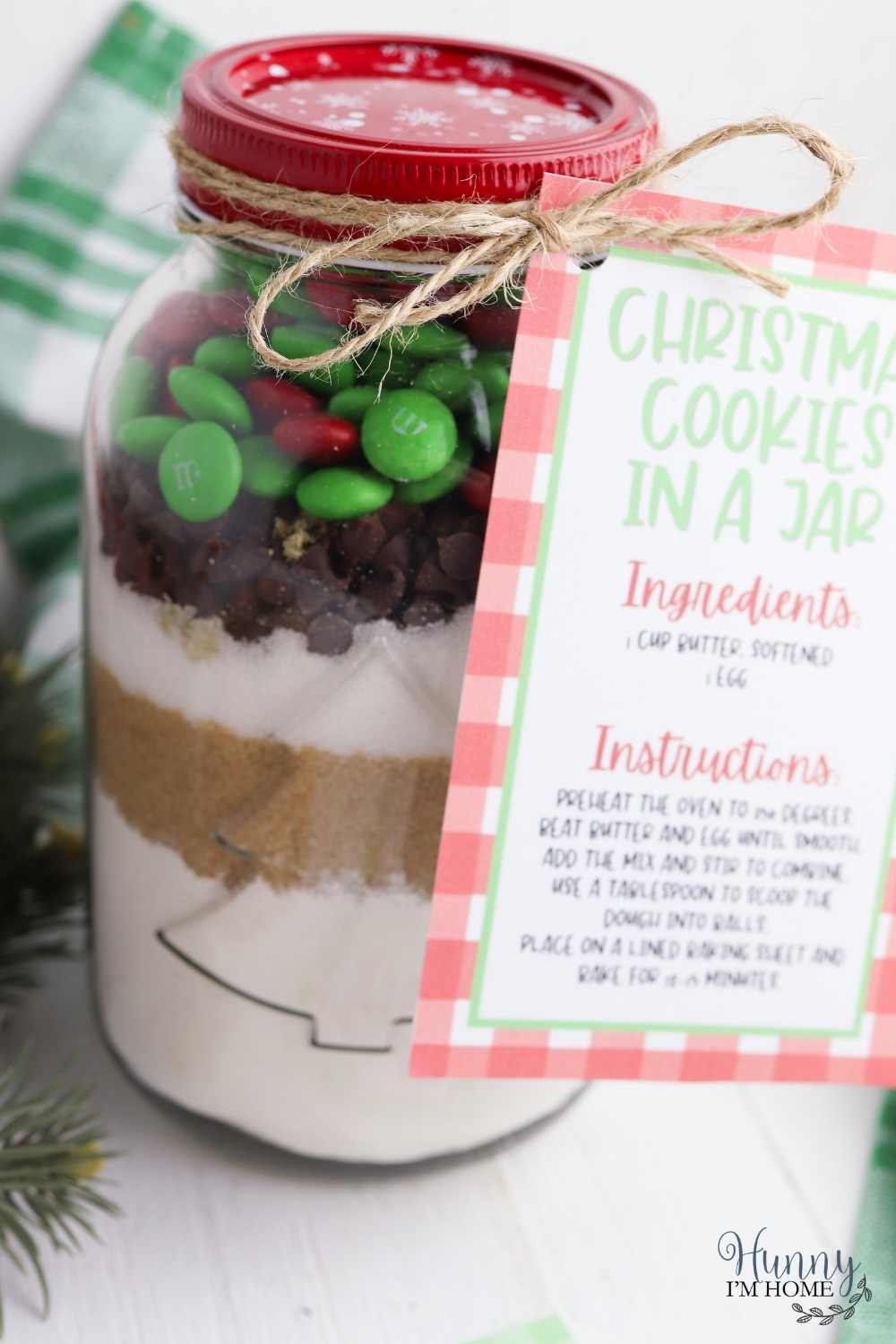 printable recipes for cookies in a jar