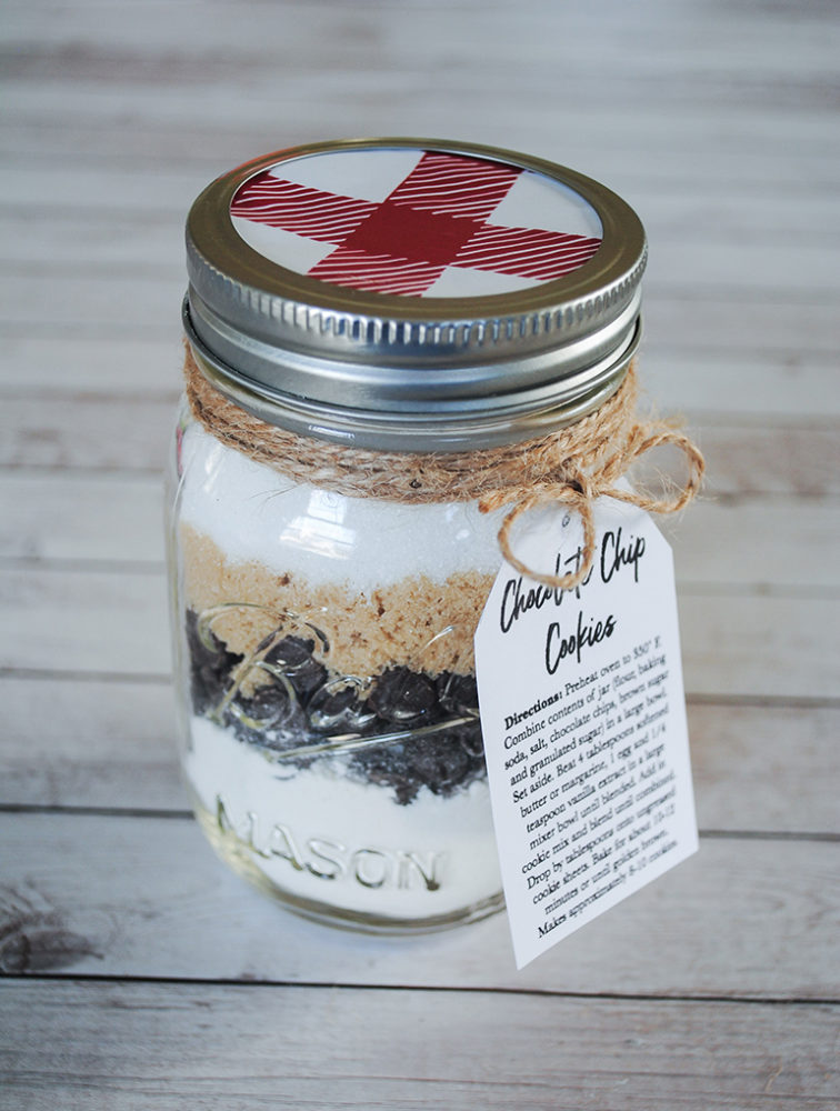 printable recipes for cookies in a jar