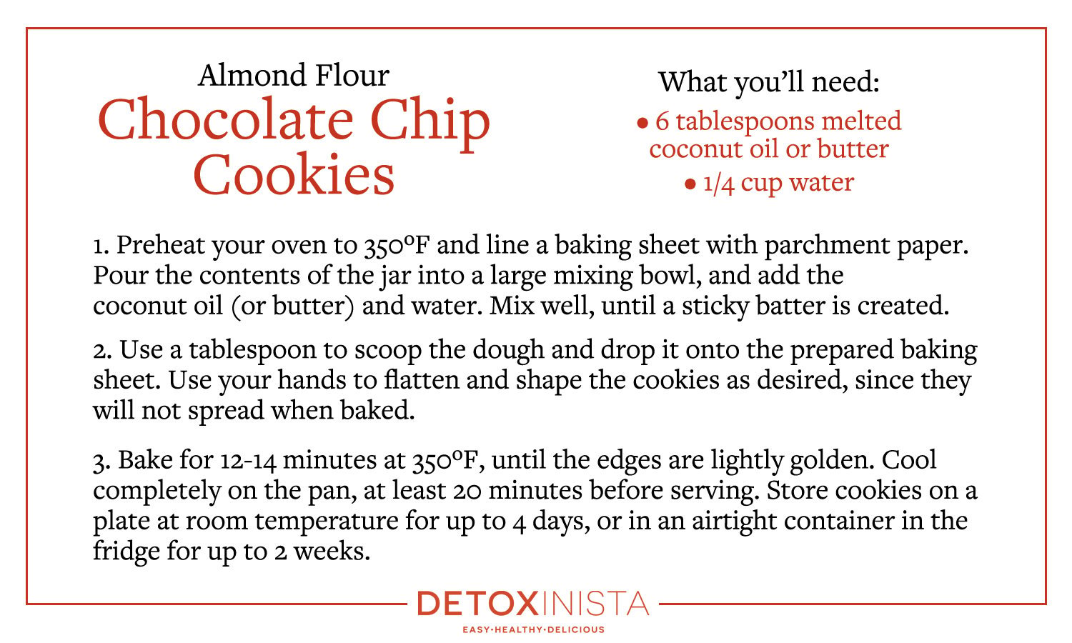 printable recipes for cookies