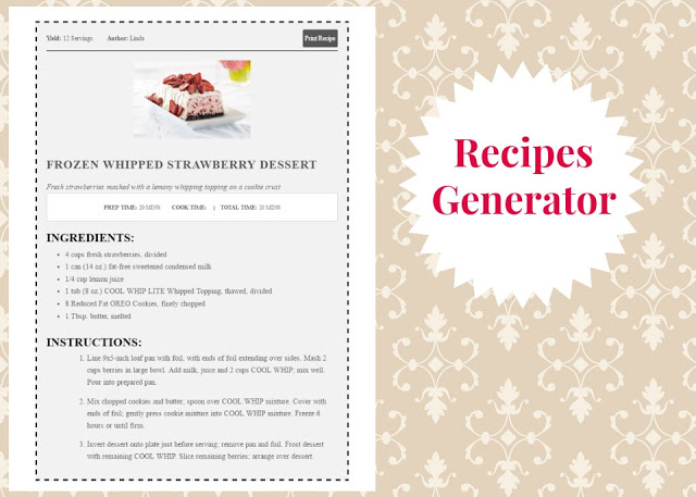 printable recipes on recipe cards