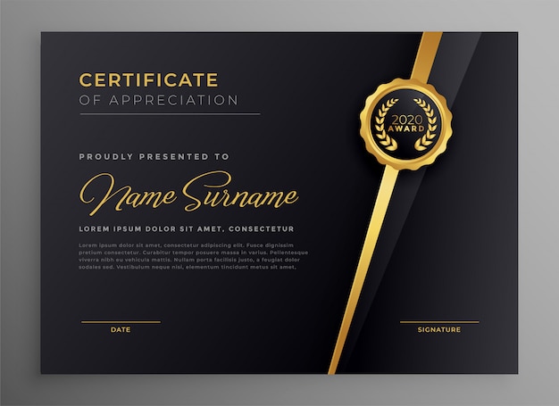 19 Premium Recognition Certificate Templates