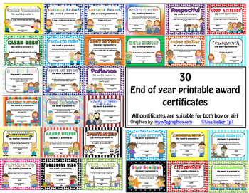 printable recognition awards