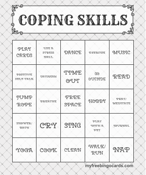 printable recovery bingo cards