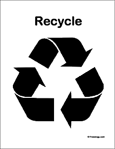 printable recycling signs