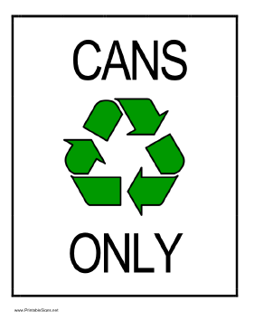 printable recycling signs