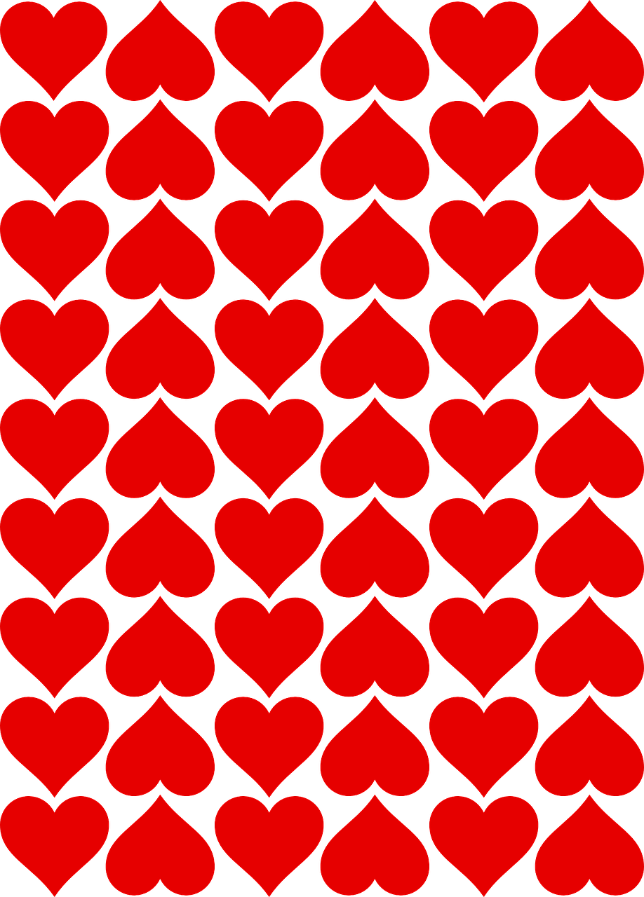 printable red heart images