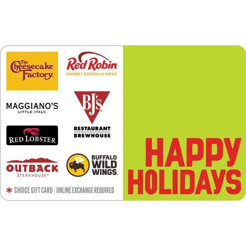 Happy Holidays Dining Gift Card (email Delivery) : Target