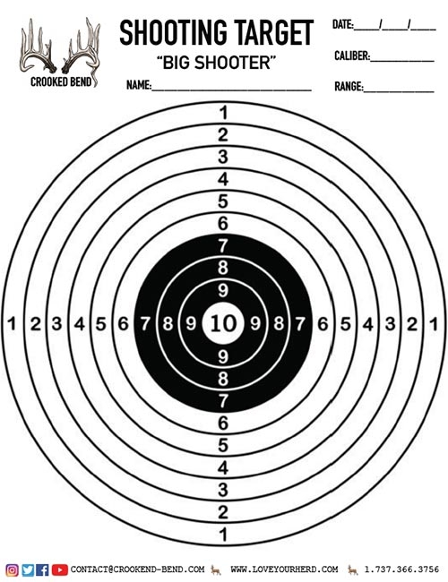 FREE Printable Shooting Targets | Crooked Bend