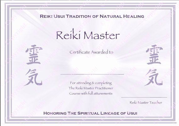 printable reiki certificates