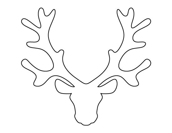 Printable Reindeer Head Template
