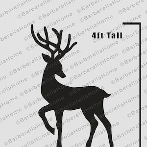 4ft Female Reindeer Template When Made. Printable Trace and Cut ...