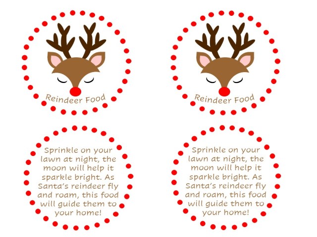Magic Reindeer Food - Free Printables! -