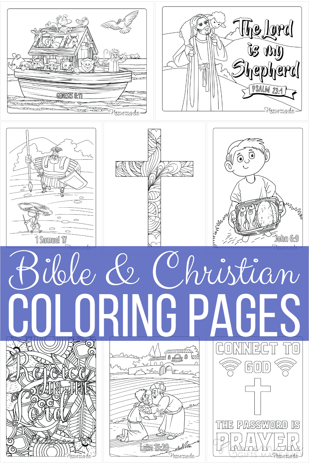 Free Bible Coloring Pages for Kids &  Adults