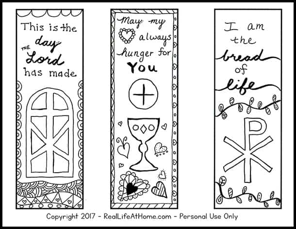 Free Color Your Own Printable Religious Bookmarks for Children and ...