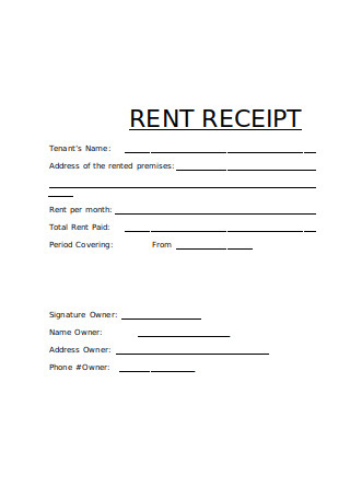 FREE 39+ Rent Receipt Samples, PDF, MS Word, Illustrator, Google ...