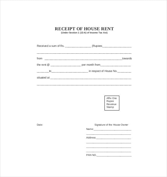 35+ Rental Receipt Templates - DOC, PDF, Excel