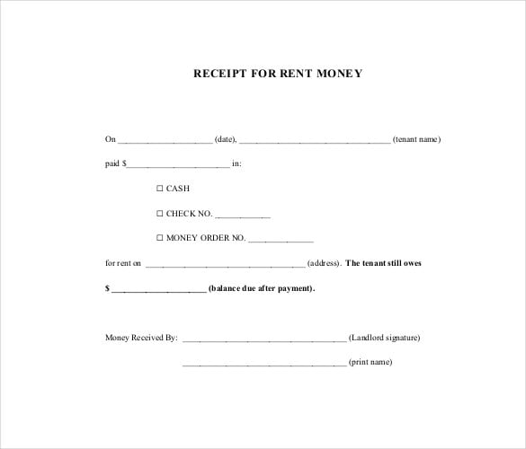 35+ Rental Receipt Templates - DOC, PDF, Excel