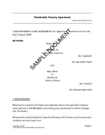 printable rental agreement alberta