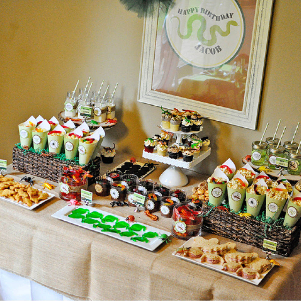 Insects and Reptiles Birthday Party Printables Collection