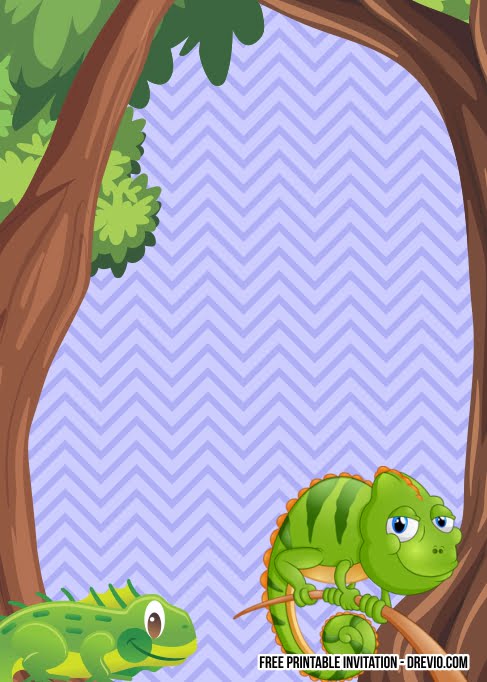 FREE Reptile Birthday Invitation Templates - Download Hundreds ...