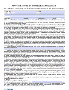 printable residential lease agreement ny