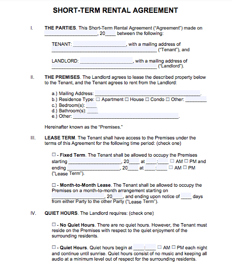printable residential lease agreement ontario