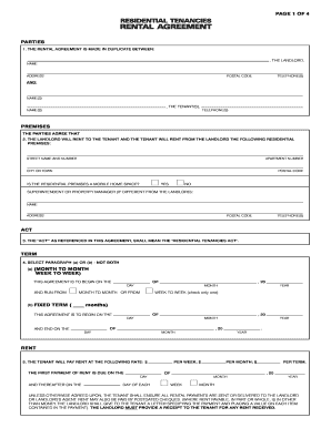 printable residential lease agreement ontario