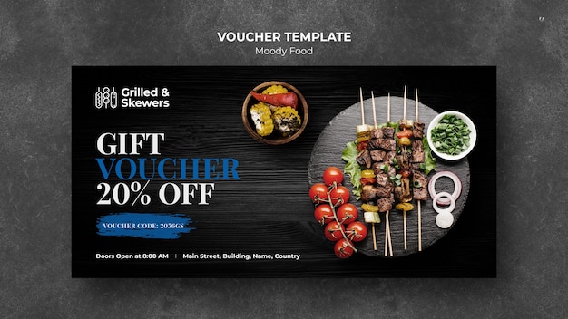 Restaurant Voucher PSD, High Quality Free PSD Templates for Download