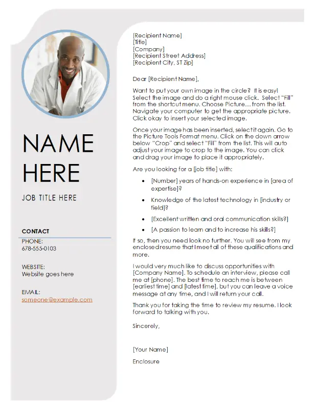 printable resume cover letter samples