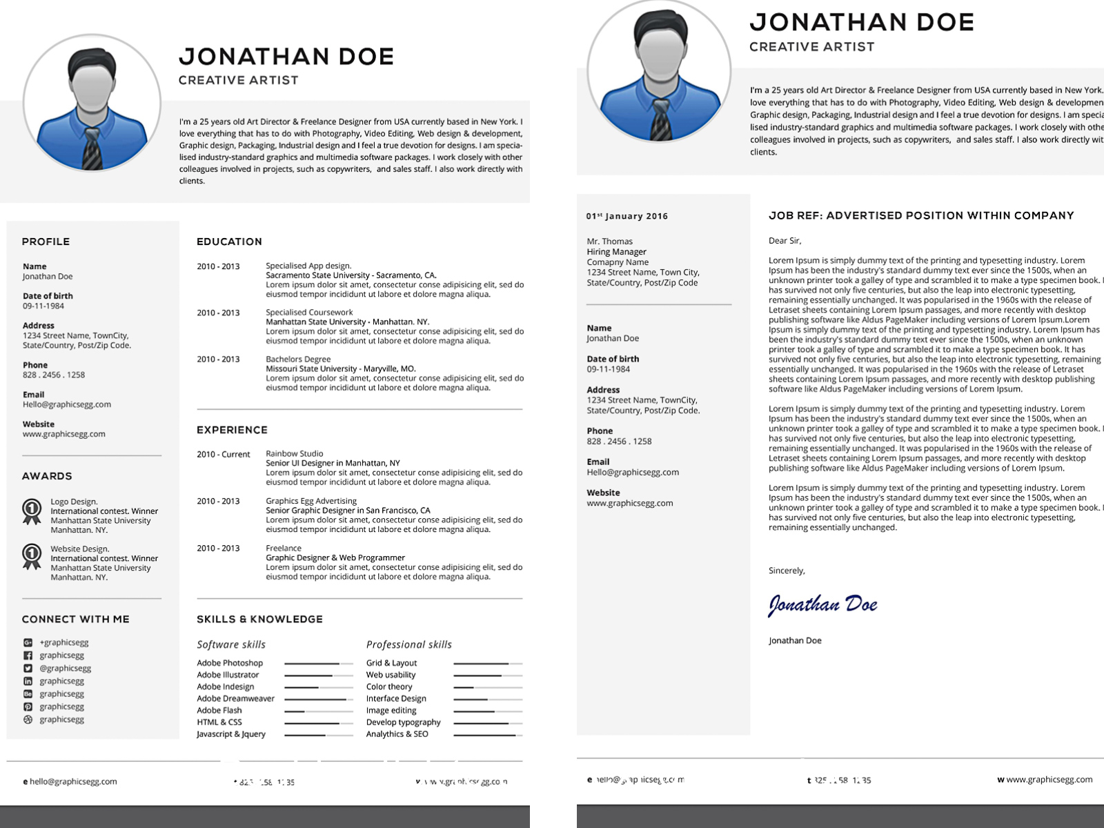 printable resume cover letter
