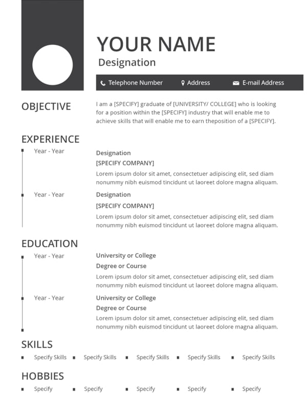 10+ Best Resume Formats - DOC, PDF, PSD