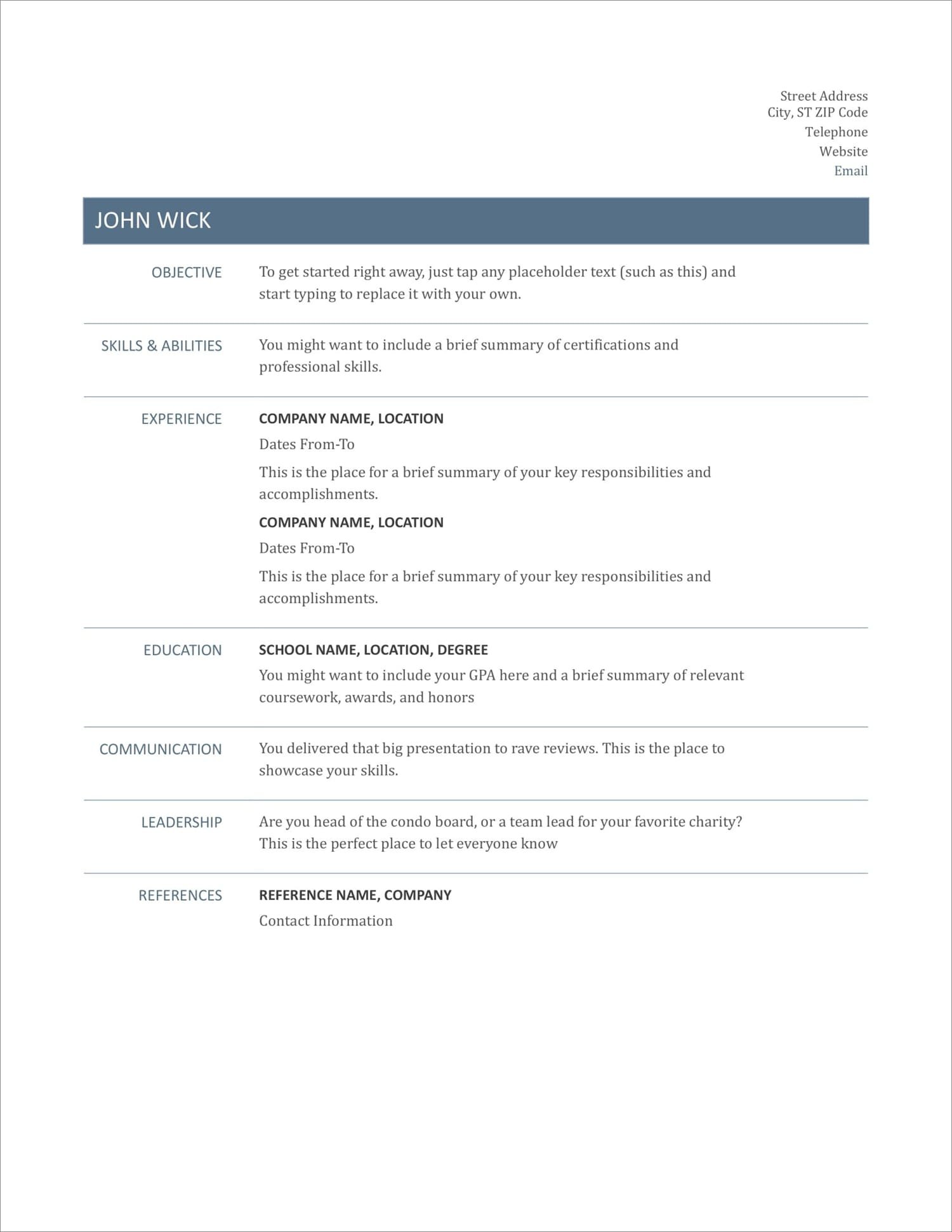 Free CV Templates: 20 darmowych szablonów