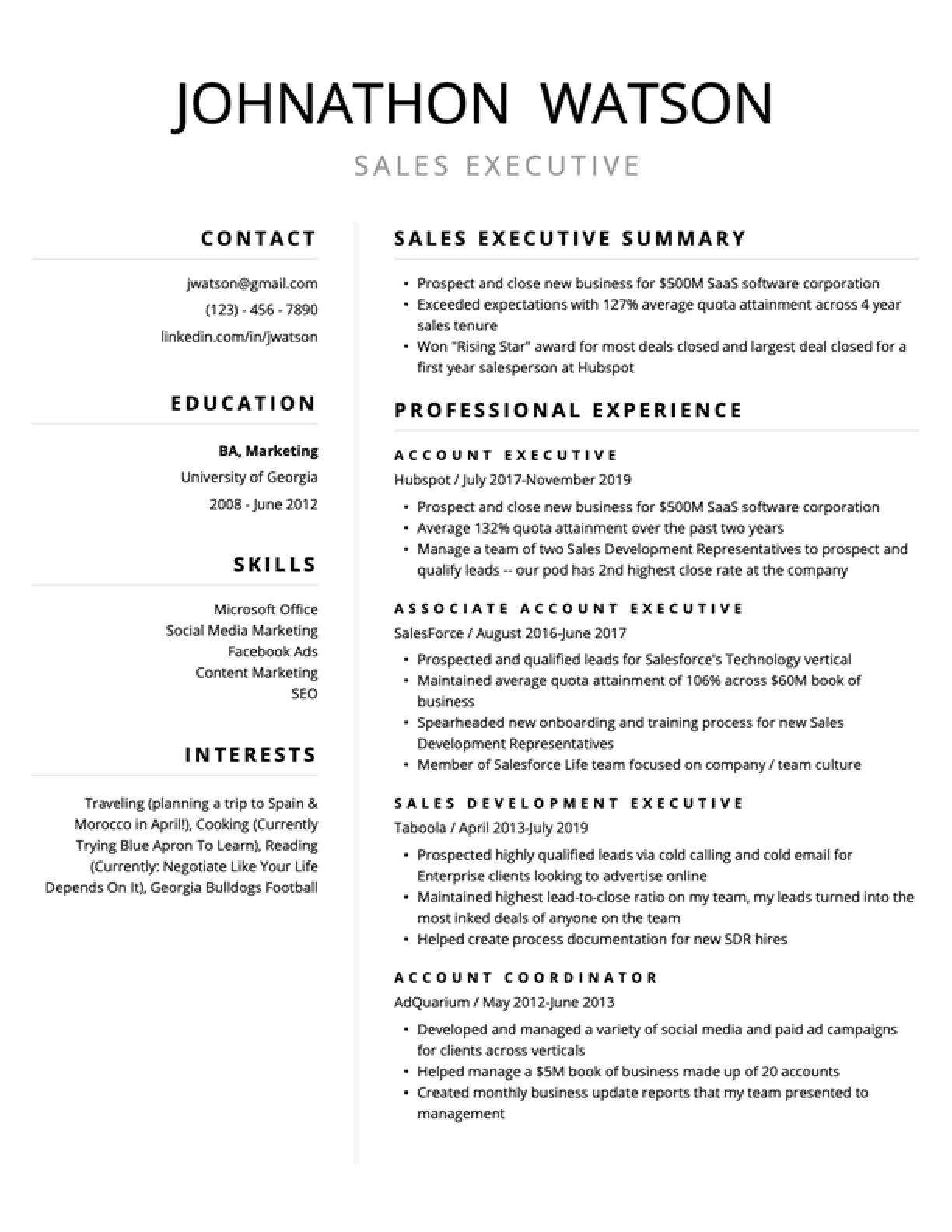 Free Resume Templates For 2024 (Edit &  Download) | ResyBuild.io