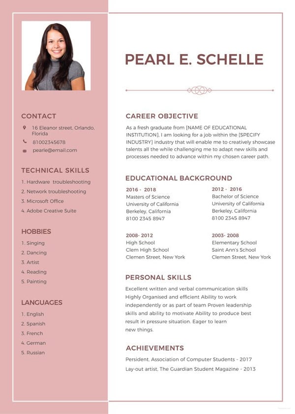 11+ High School Student Resume Templates - PDF, DOC