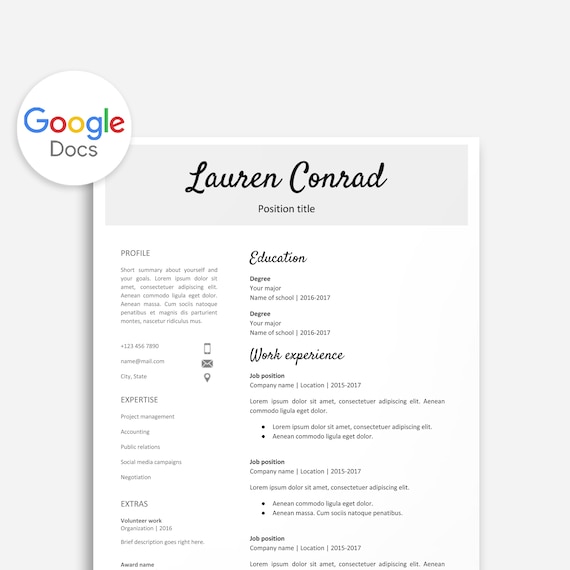 printable resume templates word