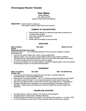 printable resumes templates