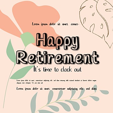 Retirement Card PNG Transparent Images Free Download | Vector ...