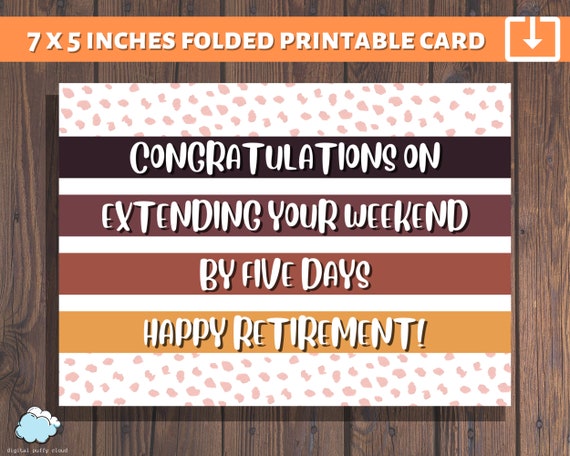 printable retirement congratulations cards