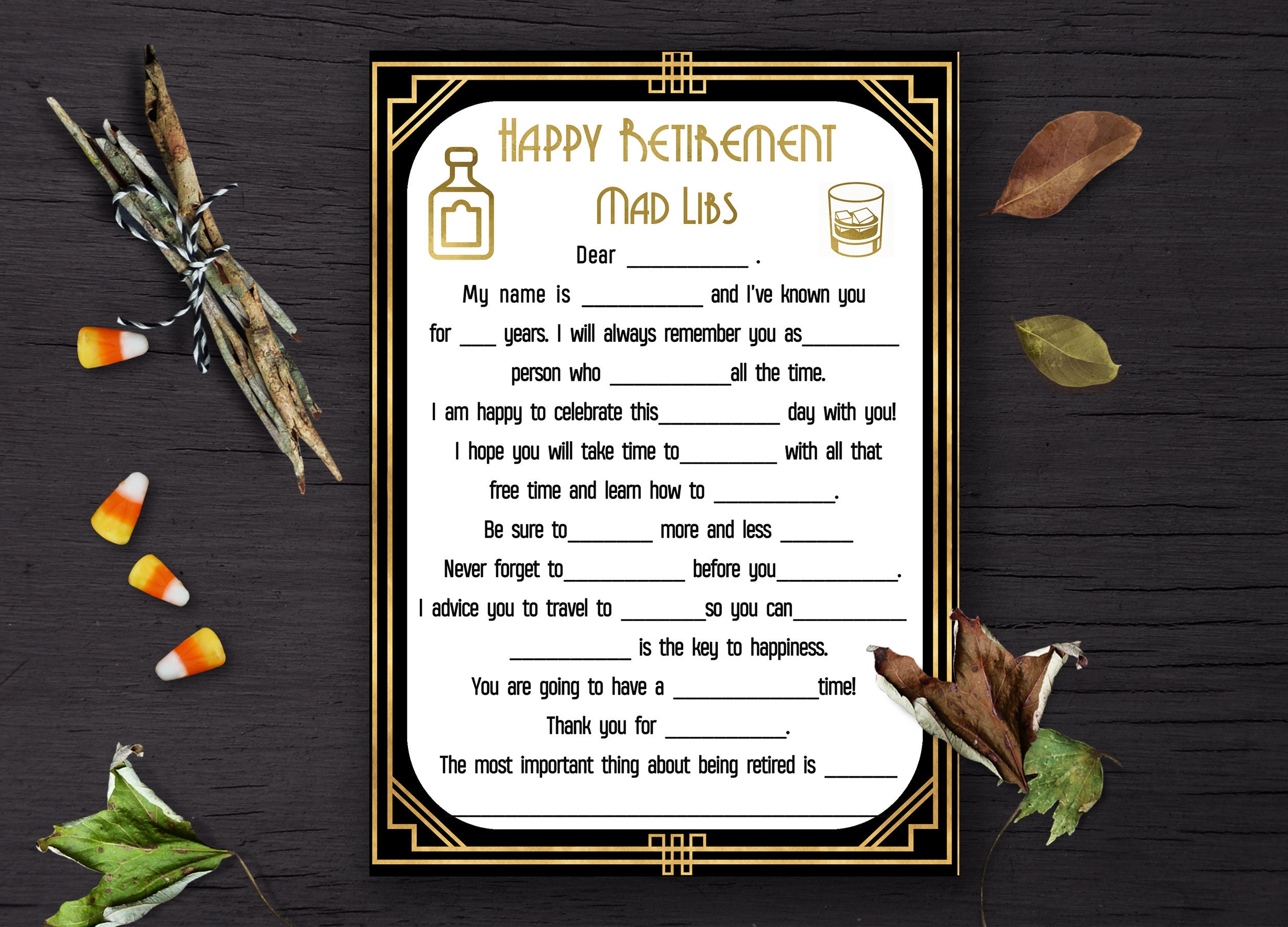 Retirement mad libs for a man, retirement party games, Printable retirement  game, Co-Worker Retirement Game, Retirement party ideas