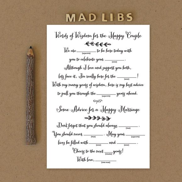 Rustic Country Mad Libs Printable by Basic Invite