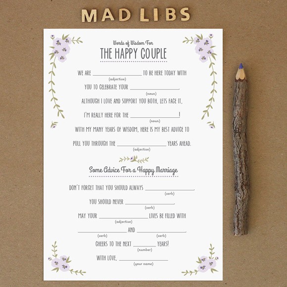 Rustic Barn Mad Libs Printable by Basic Invite