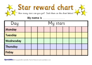 printable reward chart stickers