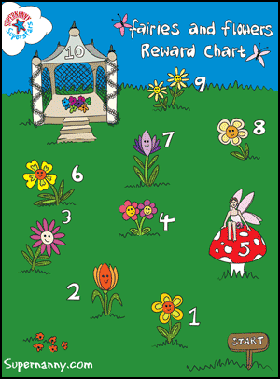 Reward Charts - 3 to 5 year olds - - Fairies and Flowers ...